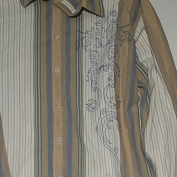 Button down cubavera long sleeve shirt - Picture 4 of 5